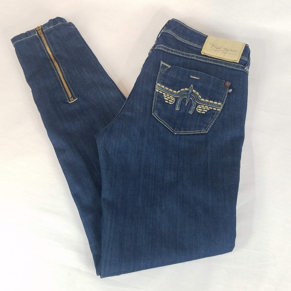 Truck Jeans Skinny Zipper Jeans 28 Made in USA